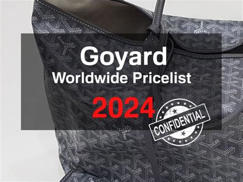 goyard artois price uk|Goyard price list 2024.